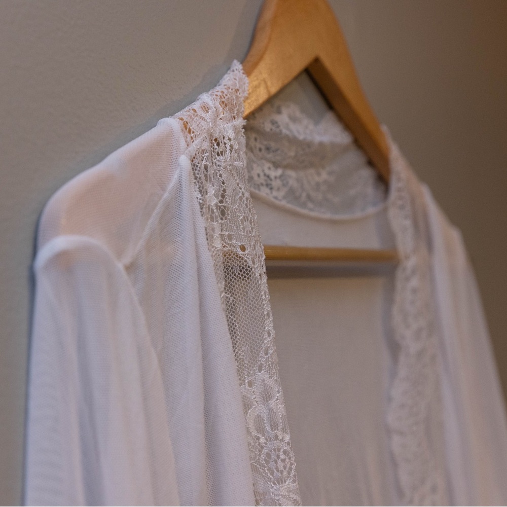 Bridal getting ready robe
